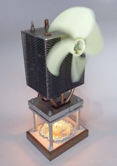 Automa3d.com pastilha peltier gerando energia